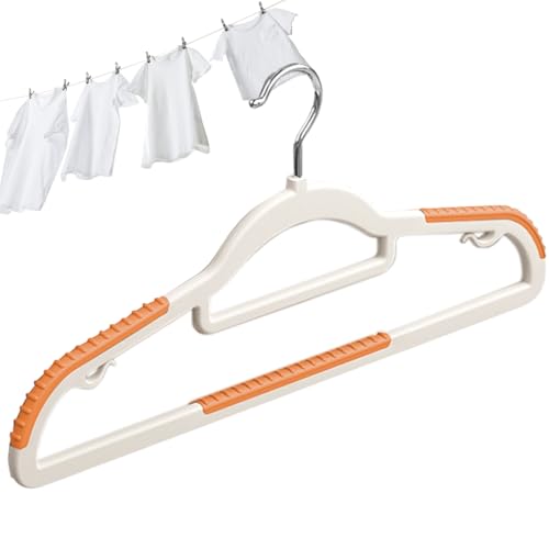Perchas antideslizantes para ropa, ahorran espacio, organizador de almacenamiento amplio con 360 ganchos giratorios para camisetas, vestidos, pantalones, abrigos, camisas, chaquetas, trajes