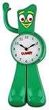 NJ Croce Gumby 3-D Motion Clock with Waving Arm - Fun Nostalgic Retro Clock for All Ages