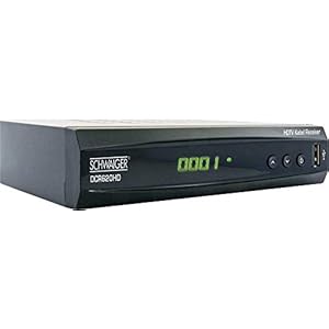SCHWAIGER DCR620HD HD-kabelontvanger front-USB, ethernet-aansluiting, opnamefunctie, LAN-geschikt aantal tuners: 1, zwart