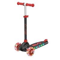 EVO Eclipse Light-Up 3-Wheeled Scooter | Kids Push Ride-On with Adjustable Handle Height | For Boys and Girls Aged 3+