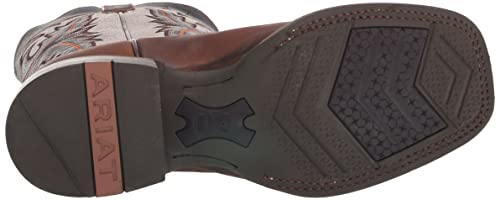 BMVY9 Mens Brushrider Western Boot Penny Brown/Coastal Cream 7 Wide4