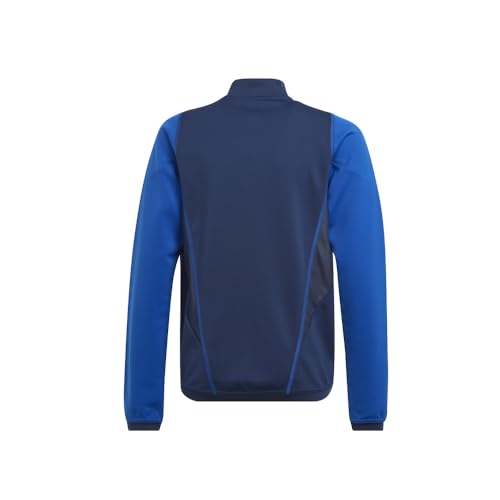 adidas Kids Boys Tiro23 Long Sleeve Quarter Zip Soccer Cleats Moisture Wicking - Blue - Size XL2