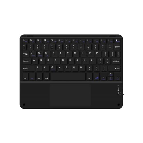 Celabie Teclado Bluetooth con Panel Táctil de 10 Pulgadas Compatible con, IPadOS, Android e iOS Inglés Negro
