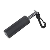 Signalglocke, Tauchstab, Geräuschmacher, Klarer Klang, Unterwasser-Shaker-Glocke aus Aluminiumlegierung mit Clip (BLACK)
