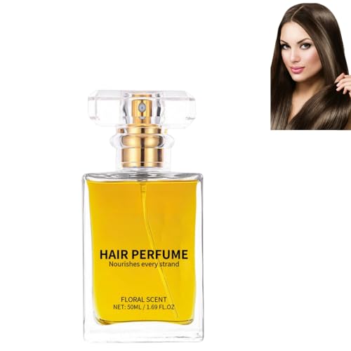 KUANGFEI Perfume para el Cabello para Mujer, Aceite Esencial para el Cabello, Perfume de Flores Que nutre e hidrata profundamente el Cabello