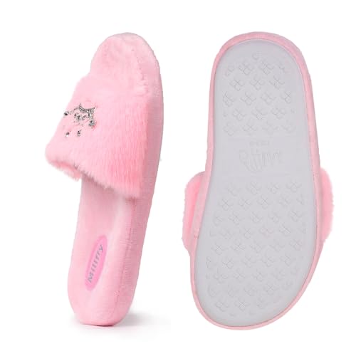 Arch Support Sippers for Women Tiara Decorated Indoor Slippers Crown Diamond Open Toe House Shoes4