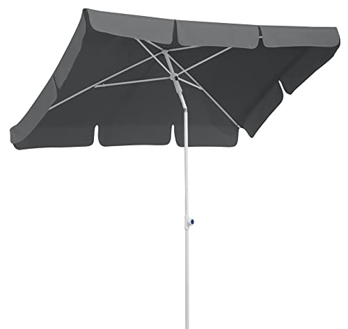 Schneider Ibiza Parasol rectangulaire 180 x 120 cm avec armature en acier et toile polyester 2,6 kg...