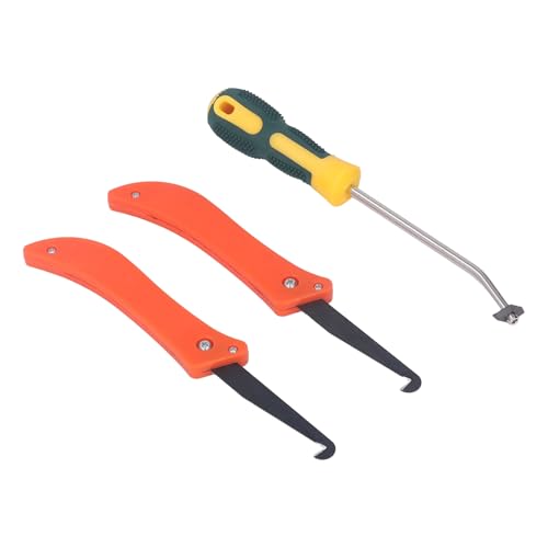 Grout Removal Tool Carbide Tip Scraper Cemented Carbide Alloy Head Tile Removal Tool with 8 Pieces Extra Blades for Cleaning Floor Ceramic Tile Gaps