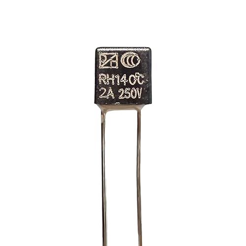 10PCS Temperature Cutoff Fuse Control Thermal Fuse 250V 2A 140°C for LED Light Overheat Protection, Non-Resettable Safety Fuse