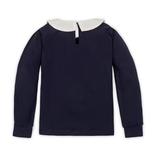 Image of Hope & Henry Girls' Peter Pan Mix Media Top