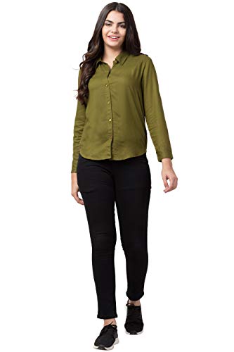 Image of FUNDAY FASHION Women's Rayon Blend Regular Fit Long Sleeve All Purpose Shirt