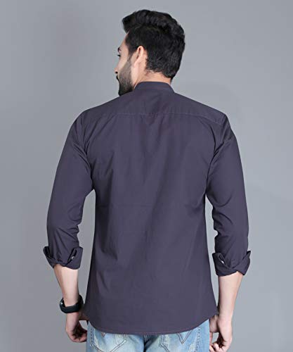 Image of FIFTH ANFOLD Men's Striped Slim Fit Shirt
