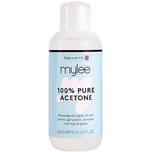 Mylee Acétone 100% Pure Dissolvant Vernis à Ongles pour Retrait des Vernis Semi-Permanents UV/LED...
