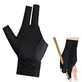 Aruicheng Pool Glove Left Hand Billiards Glove Three Finger Pool Cue Gloves Breathable Elastic Billiard Glove...