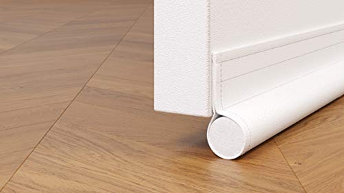 Mcdils Under Door Draft Blocker White - Door Draft Stopper 32 To 38 Inches - Weatherproofing Door Seal Strip - Draft Stopper For Bottom Of Door - Noice Reduction Sound Proof Door Draft Blocker White #TOP7