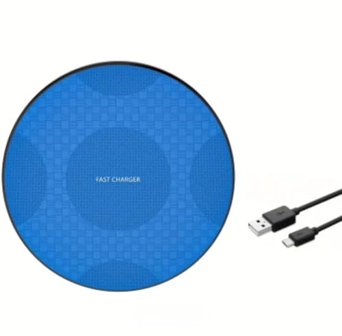 Generic - New 35W Wireless Fast Charger Pad For iPhone 15 14 13 12 Pro XS Max Mini X XR Induction Fast Wireless Charging Station For Samsung Galaxy S25 S24 S23 S22 S21 S10 S9 S8 All Qi Phones (Blue) - -16%