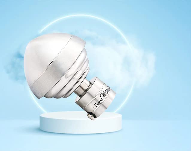 SMART SHOPHAR Stainless Steel Heart Curtain Bracket 4 Inches Silver Pack of 1 Set/Decorative Design/Sturdy and Durable/Rapid and Effortless Mounting