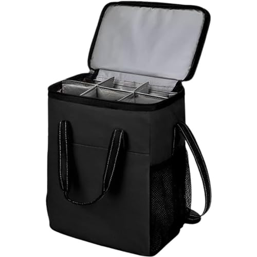 Bolsa Térmica Porta Vinho Wine Bag Para Bebidas Garrafas Taças Com Alça Premium