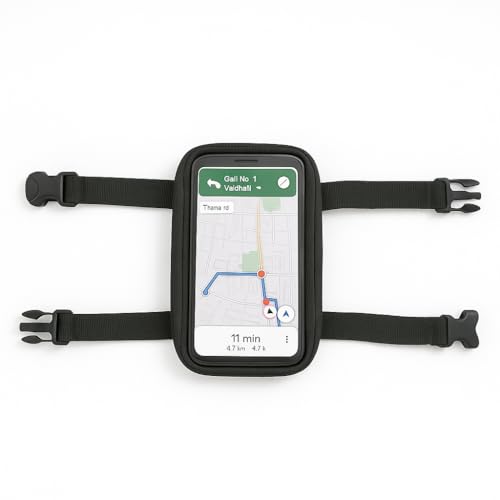 Image of Scooter Mobile Phone Holder Bag with Transparent Touch Screen Window, Compatible with Suzuki Access