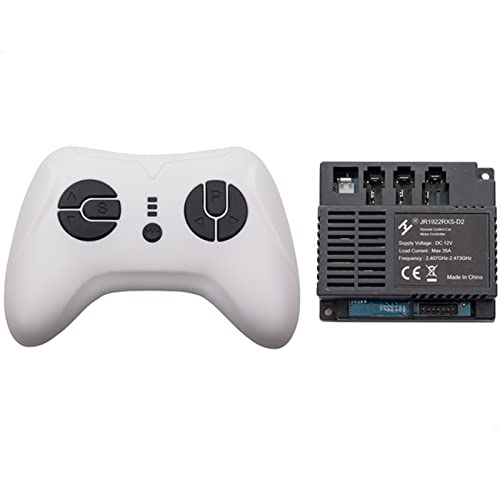 FULIHUAPOW JR1922RXS-D2-12V 2.4G Remote Control and Receiver, for Kids Ride On Toys, 12V Control Box Motherboard Accessories Ride On Car Replacement Parts