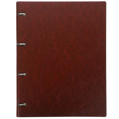 Carnet de planification en cuir véritable Operitacx à anneaux amovibles pour homme