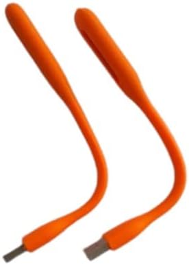 SAMRUKZONE SRZ USB LED Light/Night Lamp/Laptop Light/Flexible/LED Torch Lamp for Reading, Night Lamp, Car Light (10,Orange)