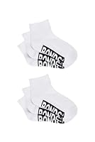 Bonds Kids Logo Quarter Crew Socks, White (6 Pack), 9-12 (5-7 Years)