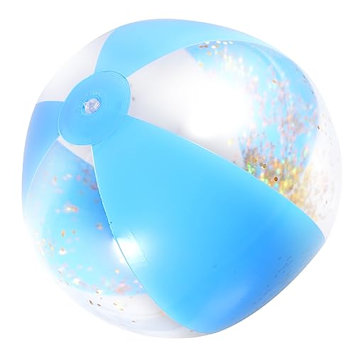 Abaodam 3 peças bolas insufláveis de praia com lantejoulas brilhantes de unidades de piscina e festas infantis resistentes e decorativas