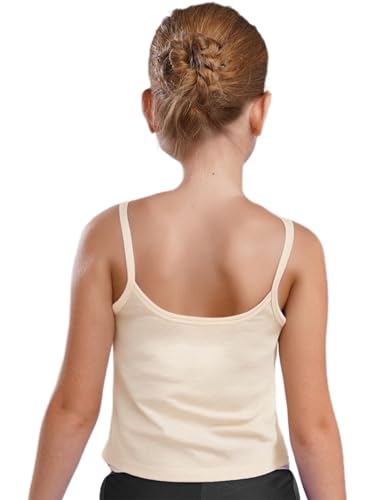 Kids Girls Seamless Tank Top Workout Sports Bra Spaghetti Strap Crop Tank Top Quick Dry Undershirts2