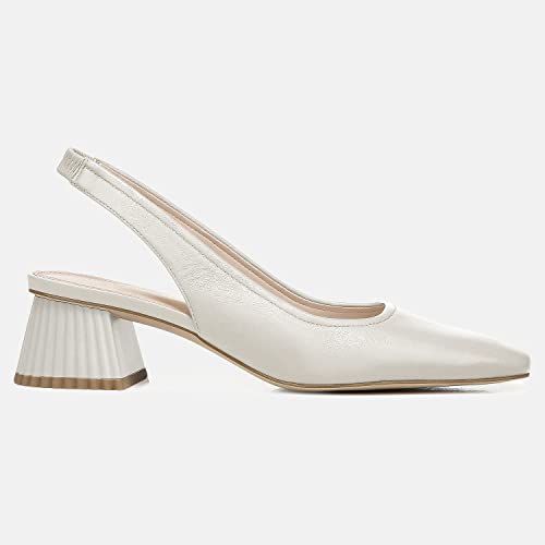 Image of Juliet Holy Women's Slingback Low Chunky Heels Pumps Closed Square Toe Block Heel Slip On Party Dress Work Shoes