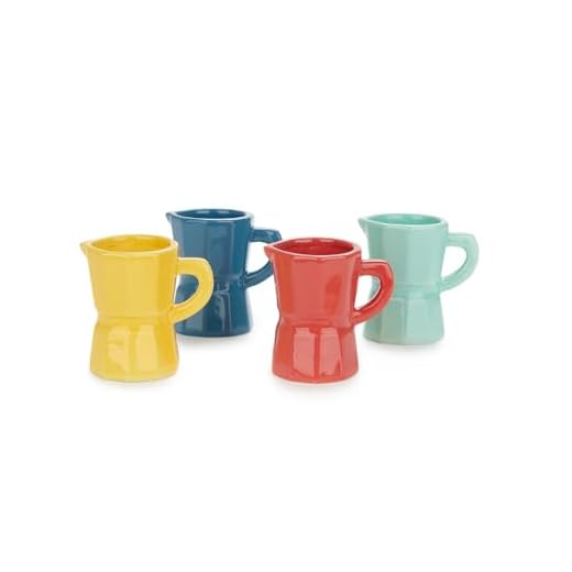 Balvi Set Tazas Espresso Moka Color Multicolor Set de Tazas tamaño Espresso con un Colorido diseño a