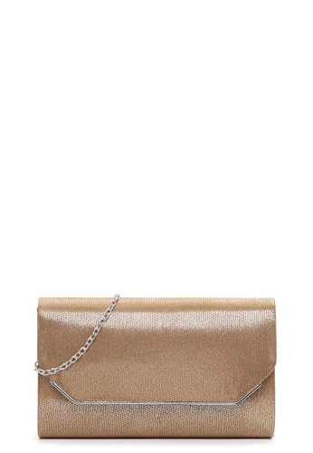 Bolso bandolera Tamaris Amalia: elegancia diaria en color marrón topo con textura de lagarto