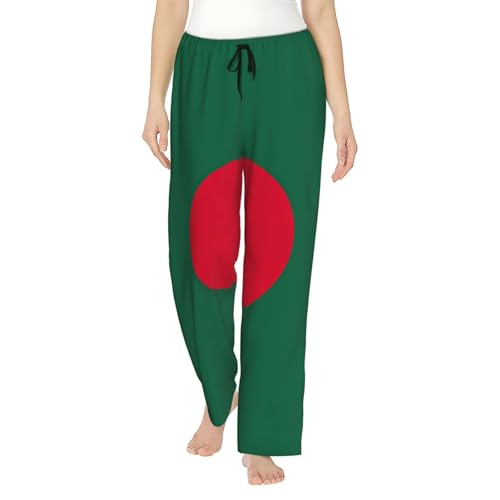 Pantalon de pyjama en polyester doux avec poches et motif imprimé