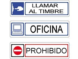 Amig - Placa Simbolo 72-163X45 Acero Inoxidable Display