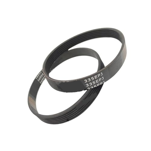 HOOLRZI Correa de goma superior para cinta de correr de 335 mm, diseño de 6 canales, pieza de repuesto para cinta de correr suave y silenciosa