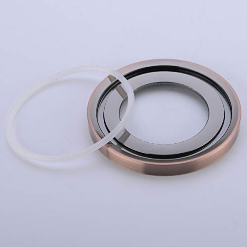 BESTILL Solid Brass Bathroom Vessel Sink Mounting Ring, Brushed Nickel, Polished Chrome, Brushed Gold, Champagne Bronze, Antique Copper, Matte Black, Oil Rubbed Bronze, Copper BT01MAC