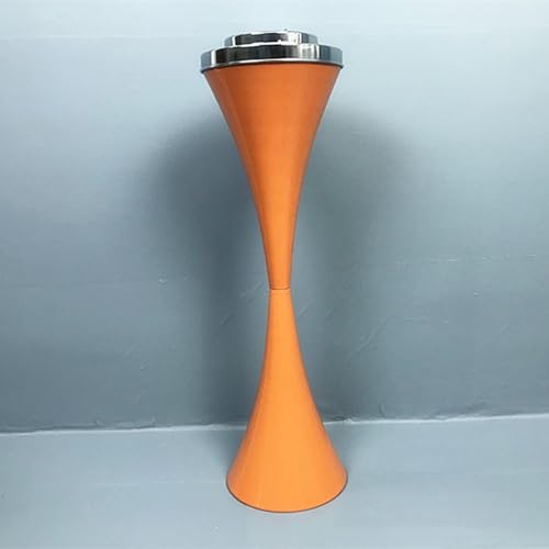 Floor Standing Ashtray, Standing Ashtray Indoor Outdoor, Commercial Cigar Ash Tray Container with Lid, Creative Ashtrays(Orange)