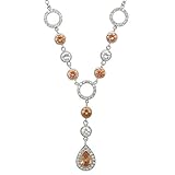 Collier: ca.43 - 48 cm lang, ca. 2,5 mm breit, Y-Anhänger ca. 60 mm lang