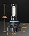 SEALIGHT H10 LED Fog Light Bulbs or DRL, 14000LM 600% Much Brighter Wide-angle Design, 6500K Xenon White 9140 9145 H10 LED Fog Lights, Lighting Range Over 1000FT, Plug and Play with Wire, Pack of 2