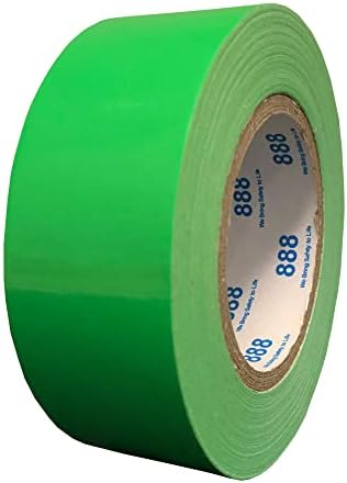 MAJOR GLOVES MG888 Multi-Purpose Duct Tape 1.88 Inches x 60 Yards, Crafts, Repairs & DIY Projects, 1 Roll (Hi-Viz Green)
