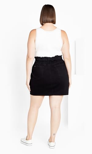 City Chic Women's Plus Size Cali Denim Skirt3