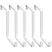 uywapvt 5/12 Pcs Door Hanger Hook Over Door Hook Z-Shaped Sturdy Metal Door Hook Premium Durable Door Hangers and Over The Door Hooks Hold Up to 15Lbs for Hanging Clothes Towels Coats(White-5pcs)