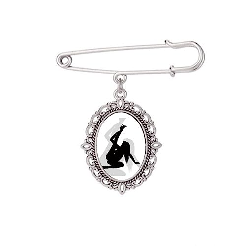 Broche sexy pour femme taille M accessoire de mode vêtement chemise robe châle