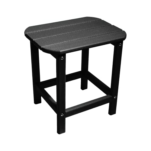RESINTEAK-1750-Tall-Adirondack-Side-Table-Premium-HPDE-All-Weather-Poly-Lumber-Easy-Maintenance-End-Table-The-Perfect-Accessory-for-Adirondack-Chair-Set-Up-Model-RSTK-TBL-BLK-Color-Black RESINTEAK 1750 Tall Adirondack Side Table Premium HPDE All Weather Poly Lumber Easy Maintenance End Table The Perfect Accessory for Adirondack Chair Set Up Model RSTK TBL BLK Color Black