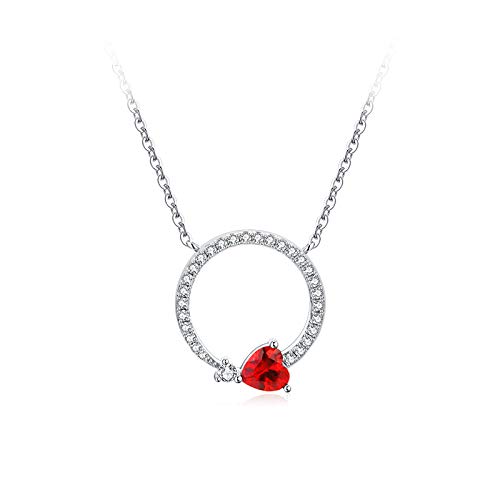 Pendentif cœur en argent S : l'élégance d'une chaîne de clavicule fine