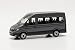 Produktbild herpa 094252-002 Modellauto VW Crafter Bus Hochdach, originalgetreu im Maßstab 1:87, Auto Modell für Diorama, Modellbau Sammlerstück, Deko Automodelle aus Kunststoff Miniaturmodell, nardograu