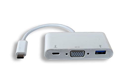 Cable video USB Type C vers VGA Cablelera Zu1712mf pour le teletravail et le bureau - 4