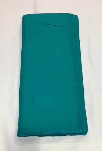 Image of BKRKJ Women's Rayon Cotton Unstitched Fabric by Meter for Sewing Suit Salwar Chudidar Patiyala Kurti Shirt Kameez Blouse Kurta Pyjama (Rama Green, 1.5 Meter)