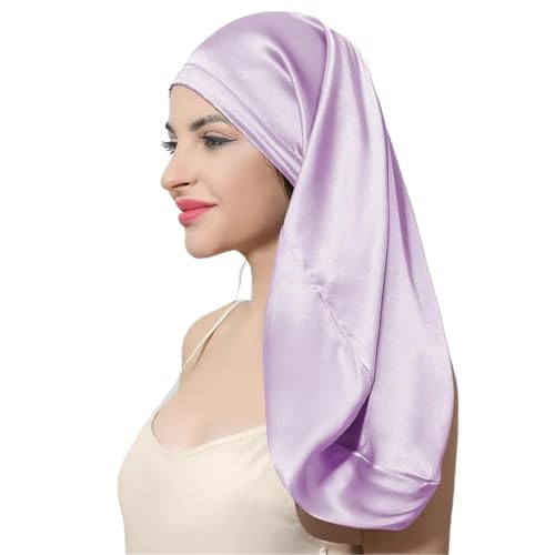 Bonnet en soie véritable 60cm pour protéger les cheveux longs la nuit