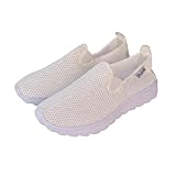 Zapatillas Deportivas Mujer Sin Cordones, Slip-On Ultraligeras, Tejido Transpirable de Malla, Suela EVA Flexible y Antideslizante, Máxima Comodidad para Caminar y Viajar (E-Blanco Blanco 38) Zapatillas Deportivas Mujer Sin Cordones, Slip-On Ultraligeras, Tejido Transpirable de Malla, Suela EVA Flexible y Antideslizante, Máxima Comodidad para Caminar y Viajar (E-Blanco Blanco 38)
